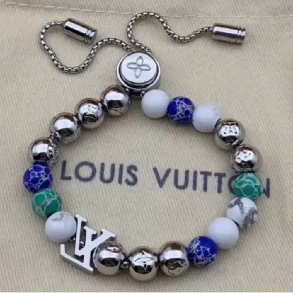 LV recycled Monogram Bead Bracelet + dust bag